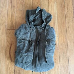 Eileen Fisher Olive Utility Jacket